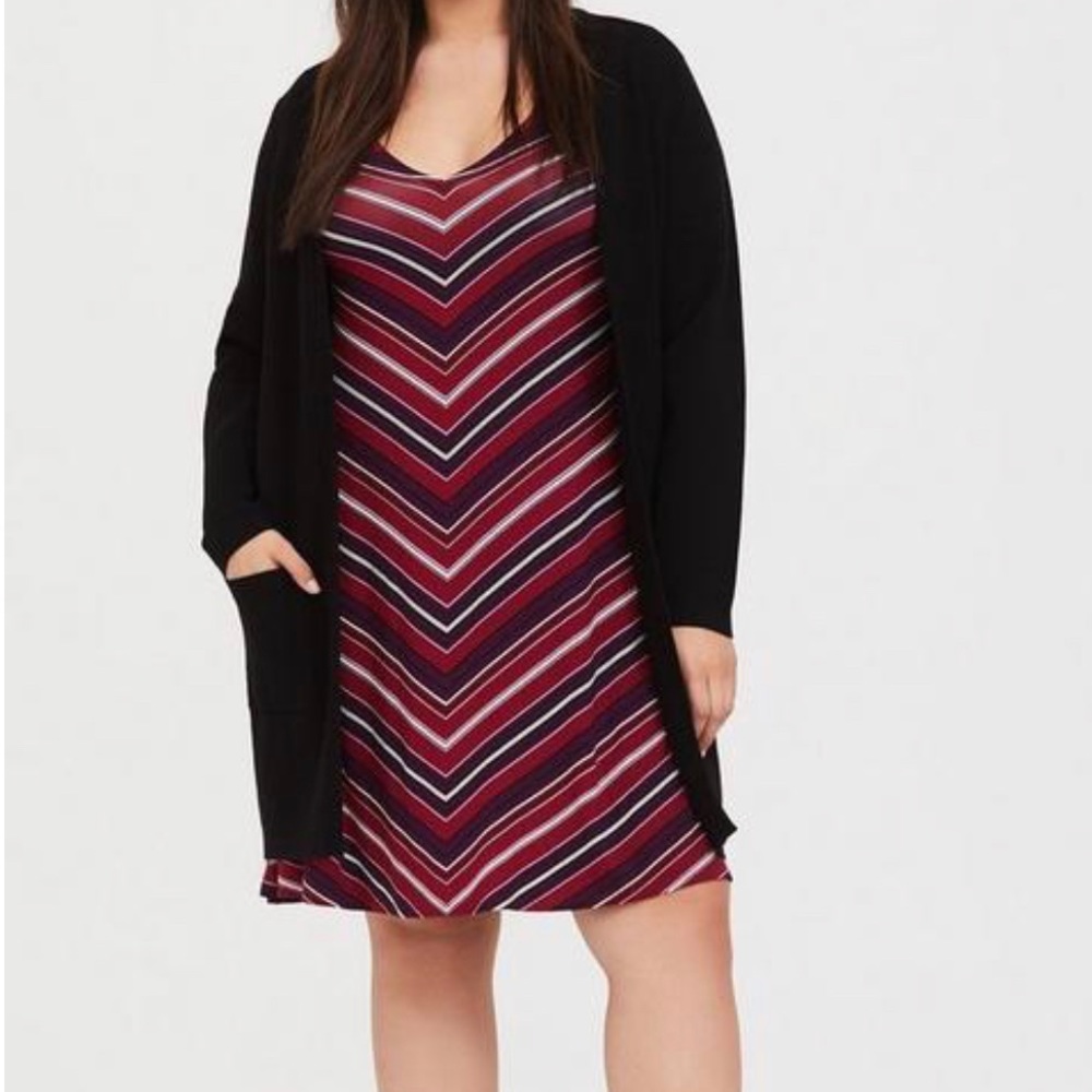 NWT Torrid Size 1 Mini Super Soft Trapeze Dress